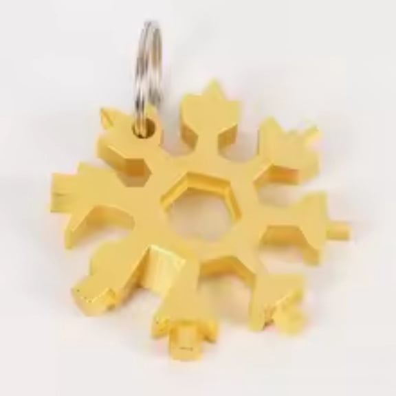 18-in-1 Stainless Steel Snowflakes Multi-tool Herramienta 18 En 1 Multifunctional Tool Copo De Nieve Llave Multiusos