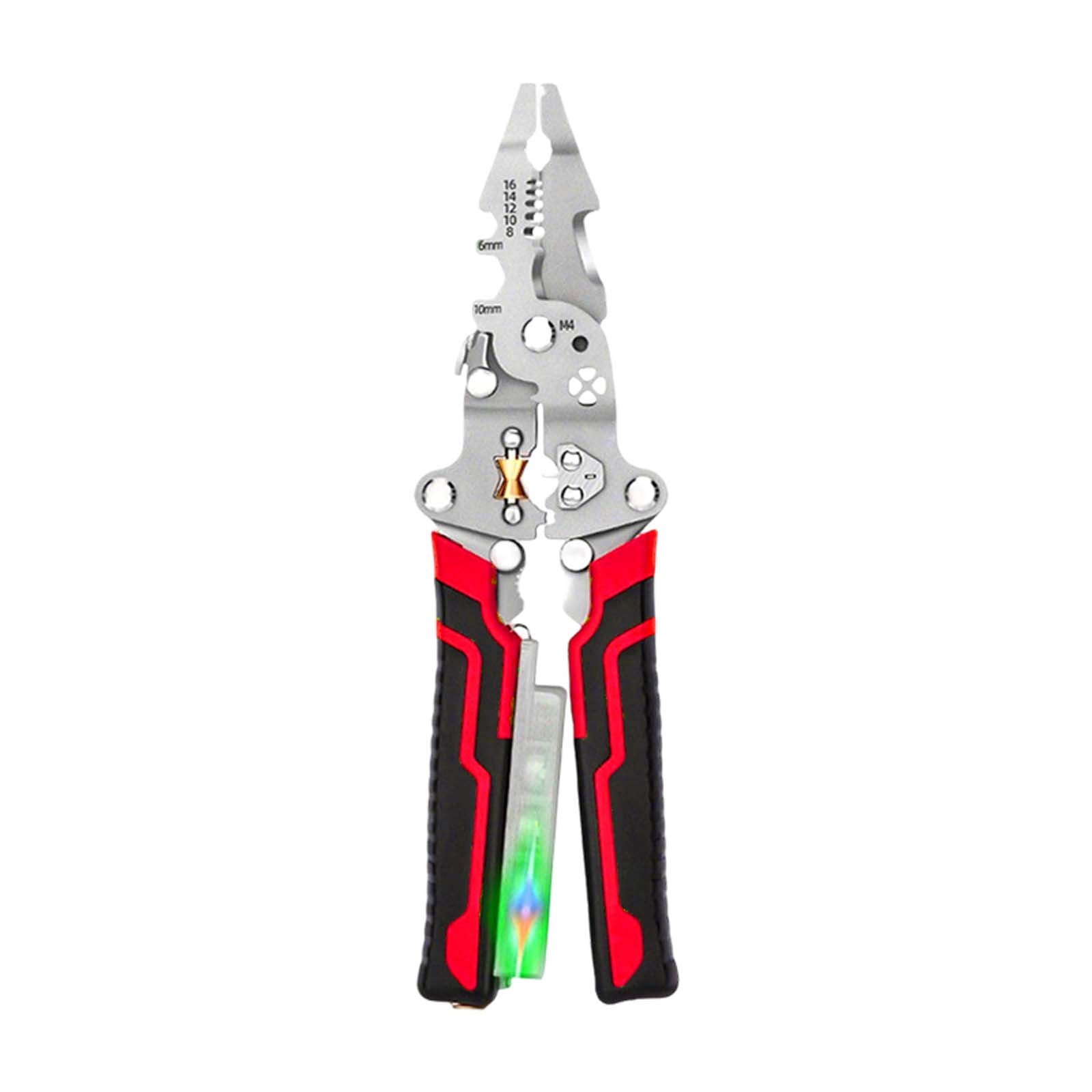 LYNCLYFELOOP 18-in-1 Foldable Wire Stripper Tool - Multifunctional Crimper, Cutter & Storage Bag