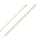 thumbnail image 1 of 18 in. 14K Yellow Gold 2 mm Hollow Cuban Bevel Chain, 1 of 1