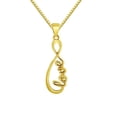 thumbnail image 1 of 18 in. 14K Yellow Gold Love Infinity Symbol Pendant with 0.8 mm Box Chain, 1 of 1