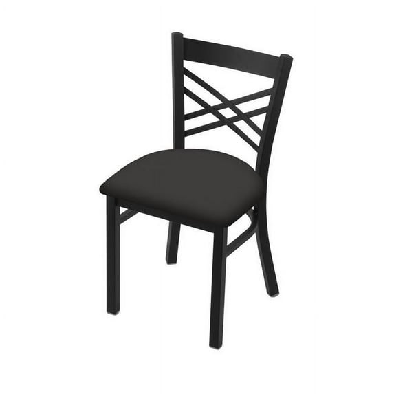 18 in. 620 Catalina Chair with Black Wrinkle Finish & Canter Iron Seat