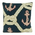 thumbnail image 1 of 18 in. Anchor & Rope Throw Square Pillow Cover, Navy Blue, 1 of 1