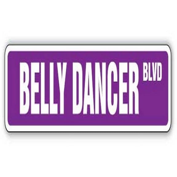 18 in. Belly Dancer Street Sign - Party Dancing Outfit Middle Eastern