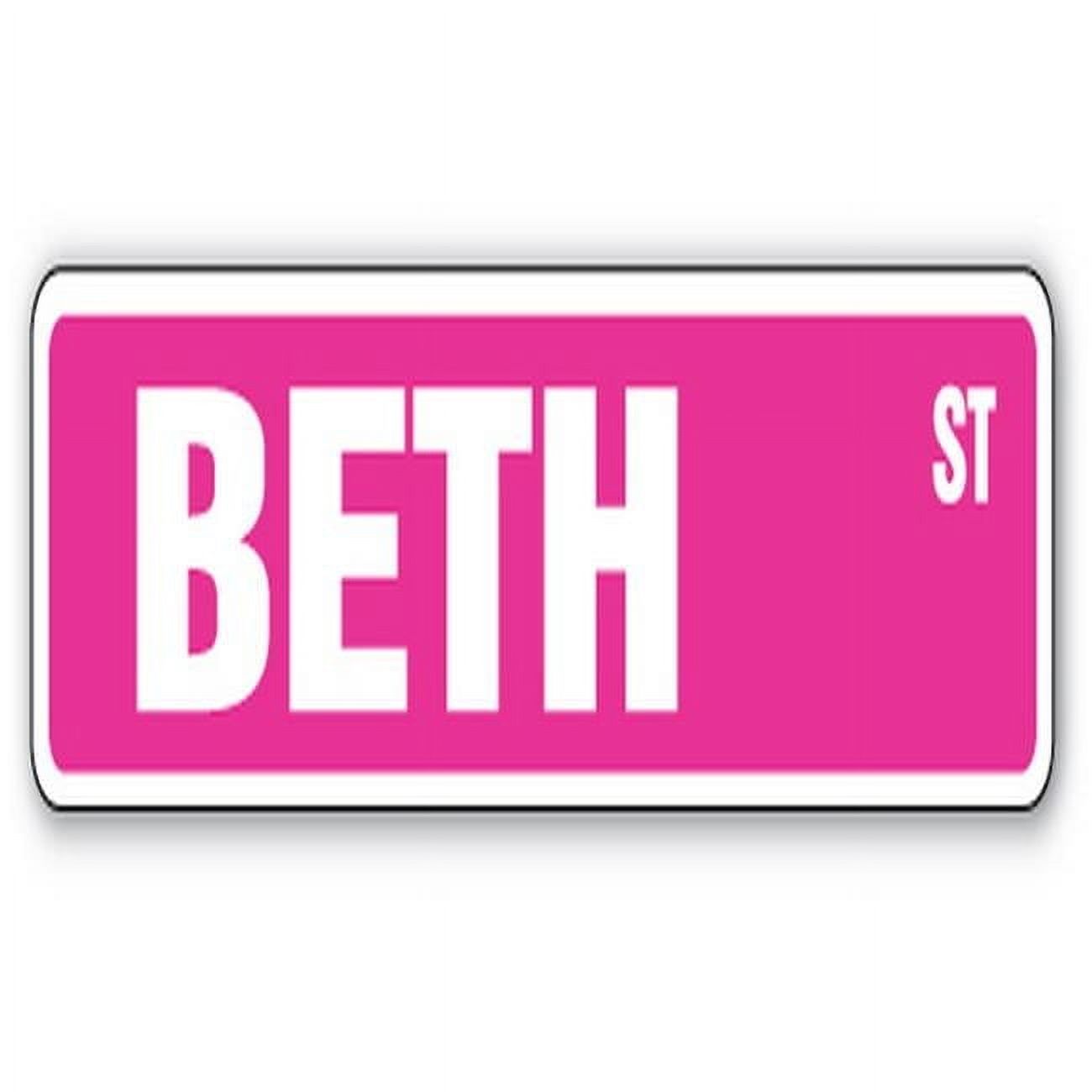 Beth Sign In 18 in. Beth Street Childrens Name Room Sign - Walmart.com