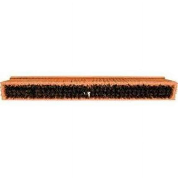 18 in. Brown Plas & Silverflag Plas Floor Brush