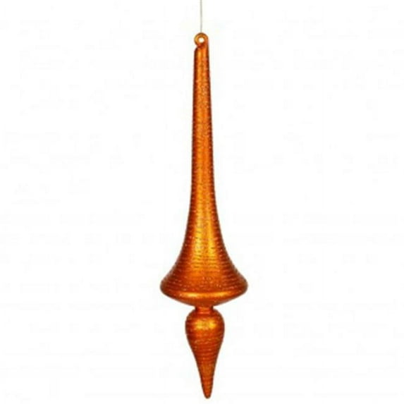 18 in. Burnish Org Matte-Glitt Finial Drop