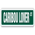 thumbnail image 1 of 18 in. Caribou Lover Street Sign - Reindeer Animal Wild Mountains Outdoor, 1 of 1