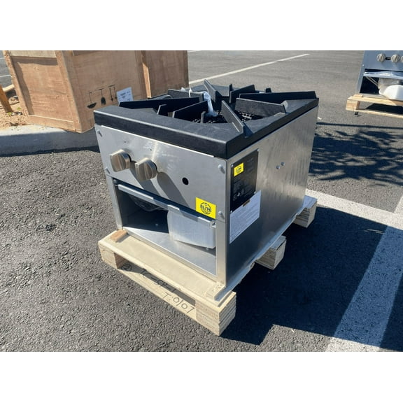 18 in. Commercial Heavy-Duty Stock Pot Range 1 Burner 80000 BTU