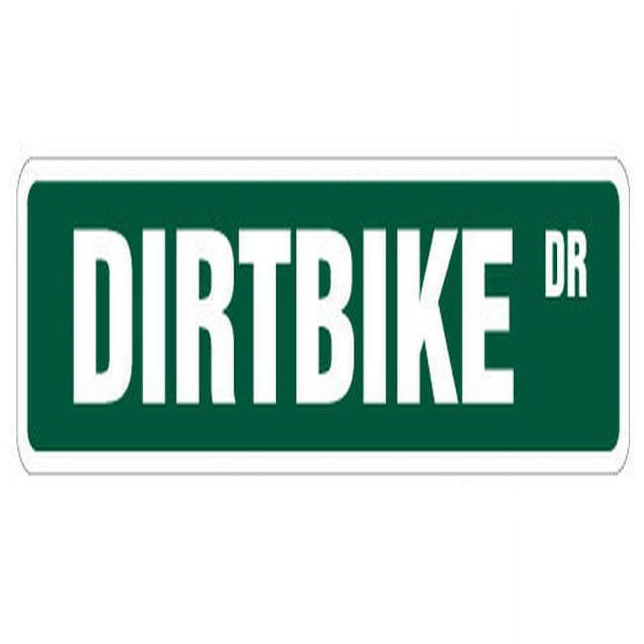 18 in. Dirtbike Street Sign - Motocross Racer Racing Signs Bmx ...
