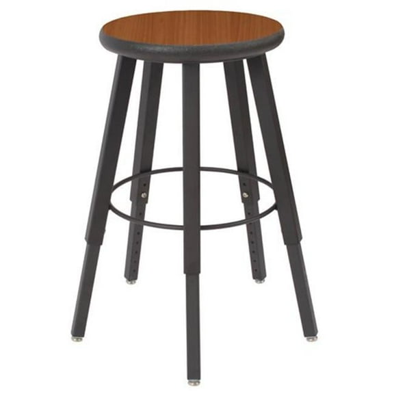 18 in. Fixed Five-Legged Square Tube Fully Welded Stool Fusion Maple Laminate - Lotz Armor Edge Seat