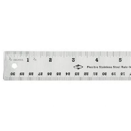 18 in. Flexible Stainless Steel Ruler