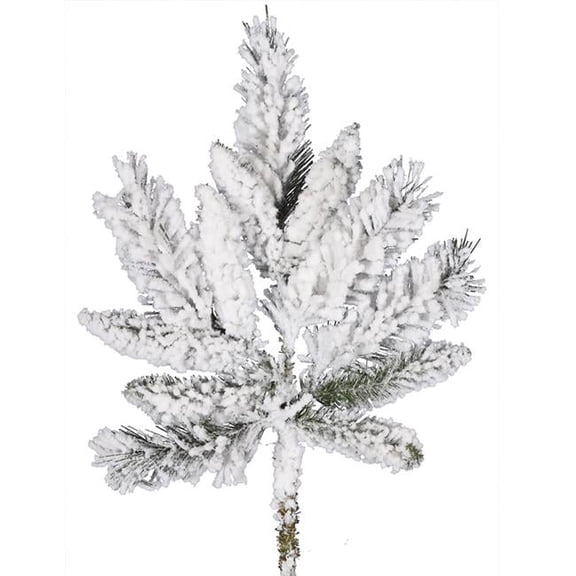 18 in. Flocked Snow Ridge Spray with 12 Tip Count, 4 per Pack