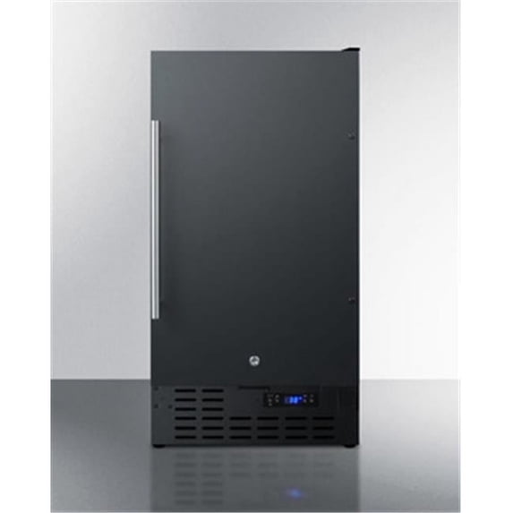 18 in. Freestanding or Built in Counter Depth Compact Refrigerator, Black