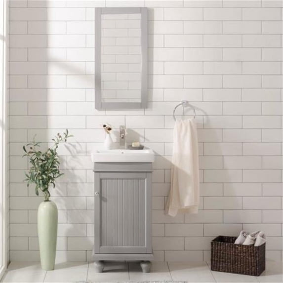 18 in. Gray Sink Vanity