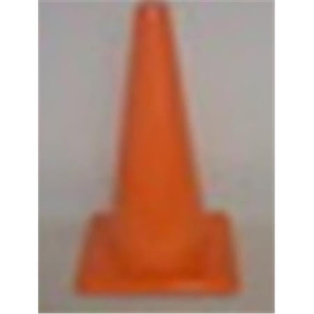 18 in. Height Vinyl Cones Square Base, Yellow