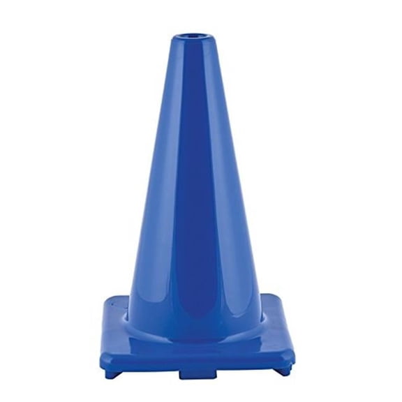 18 in. Hi Visibility Flexible Vinyl Cone - Blue