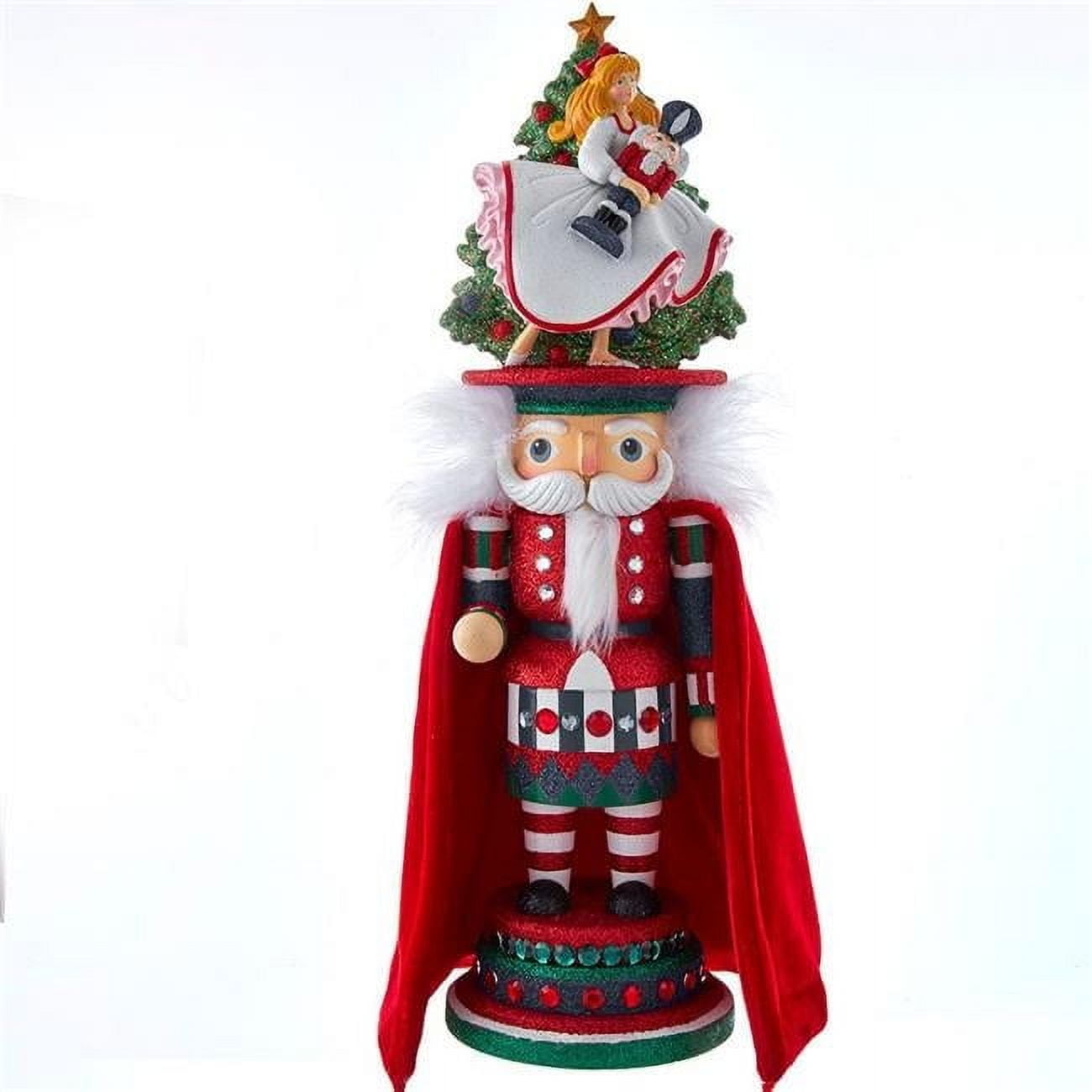 18-Inch Red and Green Hollywood Clara Hat Nutcracker