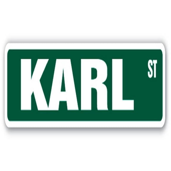 18 in. Karl Street Childrens Name Room Sign