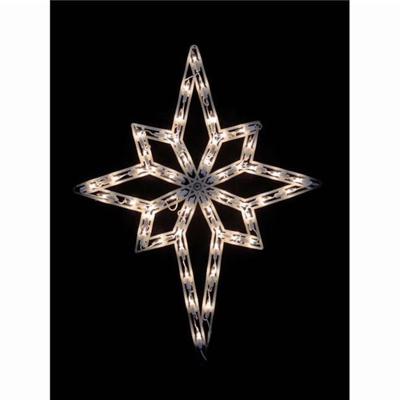 18 in. Lighted Star of Bethlehem Christmas Window Silhouette Decoration