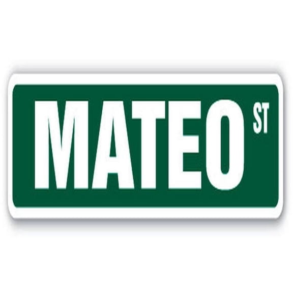 18 in. Mateo Street Childrens Name Room Sign