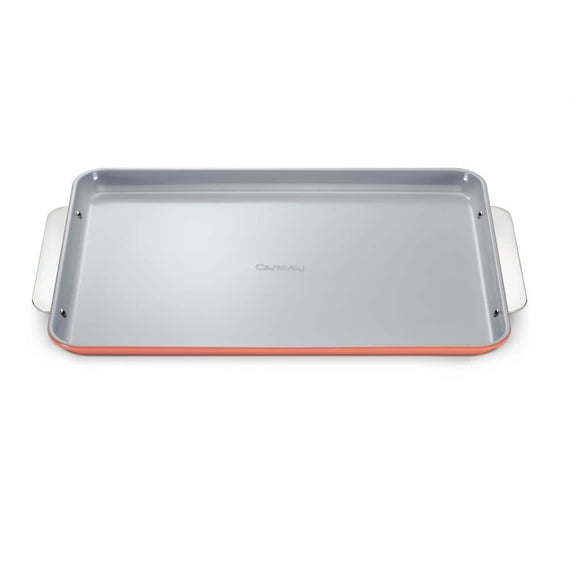 18 in. Non-Stick Ceramic Large Baking Sheet in Perracotta