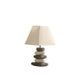 thumbnail image 1 of 18 in. Organic Ceramic Pebbles Table Lamp, White & Gray, 1 of 1