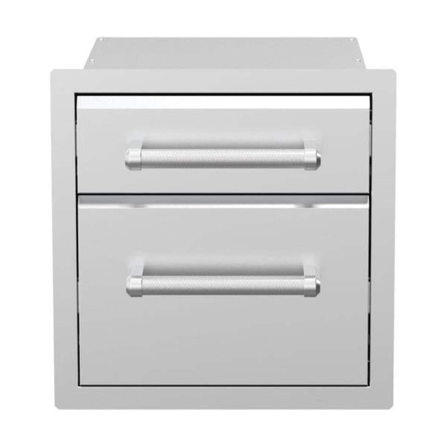 Stainless Steel Vertical Double Drawer Outdoor Kitchen Unit