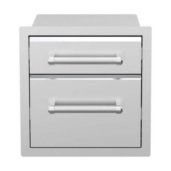 Spire Vertical Double Drawers (5"/10"), Perfect for Outdoor Island Kitchens, 780-0017A