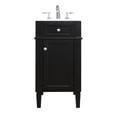 thumbnail image 1 of 18 in. Single Bathroom Vanity, Black, 1 of 1
