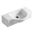 thumbnail image 1 of 18 in. Small Wall Mounted Ceramic Sink with Faucet Hole, White, 1 of 1
