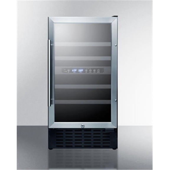 18 in. Undercounter Dual-Zone Wine Cellar with 28 Bottle Capacity, Black
