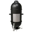 thumbnail image 1 of 18 in. Vertical Smoker Heavy-Duty Charcoal Smoker in Black with 1 Access Door, 1 of 7