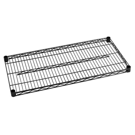 18 in. W x 42 in. L Epoxy Wire Shelf - Black