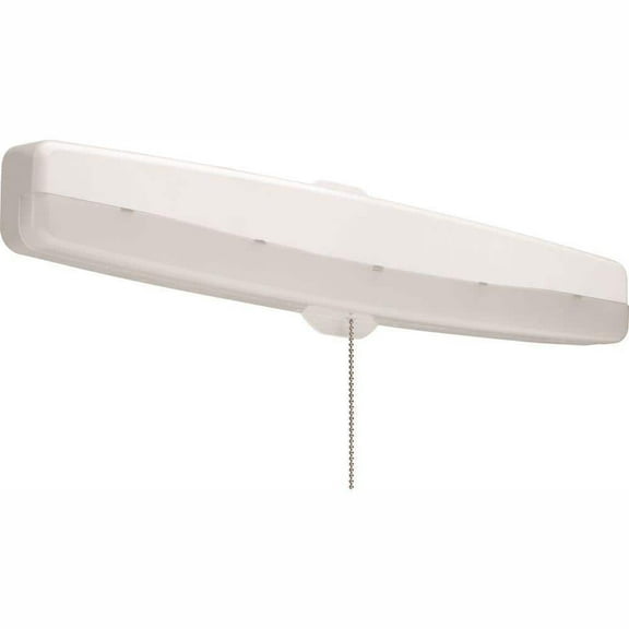 18 in. White LED Closet Light with Pull Chain