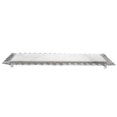 thumbnail image 1 of 18 in. White & Silver Rectangle Marble Serving Tray, 1 of 1