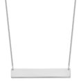 thumbnail image 1 of 18 in. x 1 mm 10K Gold Polished Blank Bar Necklace, White - Large, 1 of 1