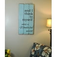thumbnail image 1 of 18 in. x 36 in. "Wonderful World" by Rough Cut Decor Wood Wall Art, 1 of 1