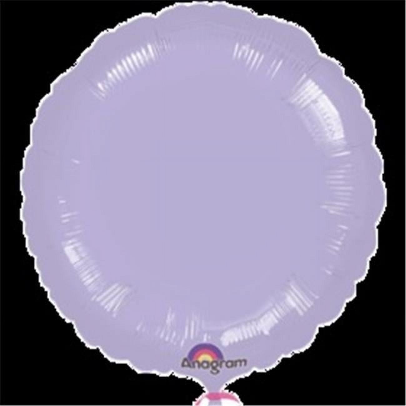 18 inch Anagram Circle - Metallic Pearl Pastel Lilac Foil Mylar Balloon ...