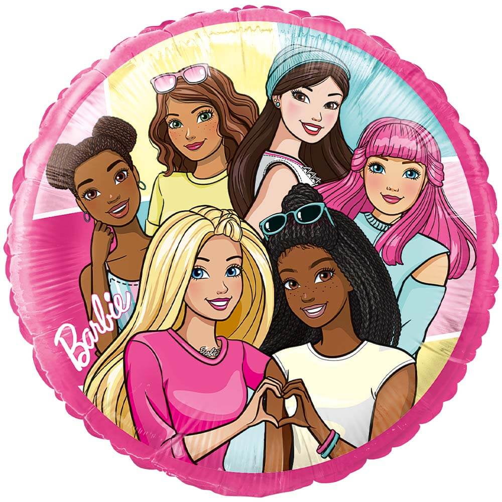 Barbie 18'' Multicolor Foil Balloon for Parties
