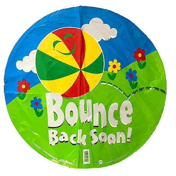 18 inch Bounce Back Soon! Foil Mylar Balloon - Party Supplies Decorations