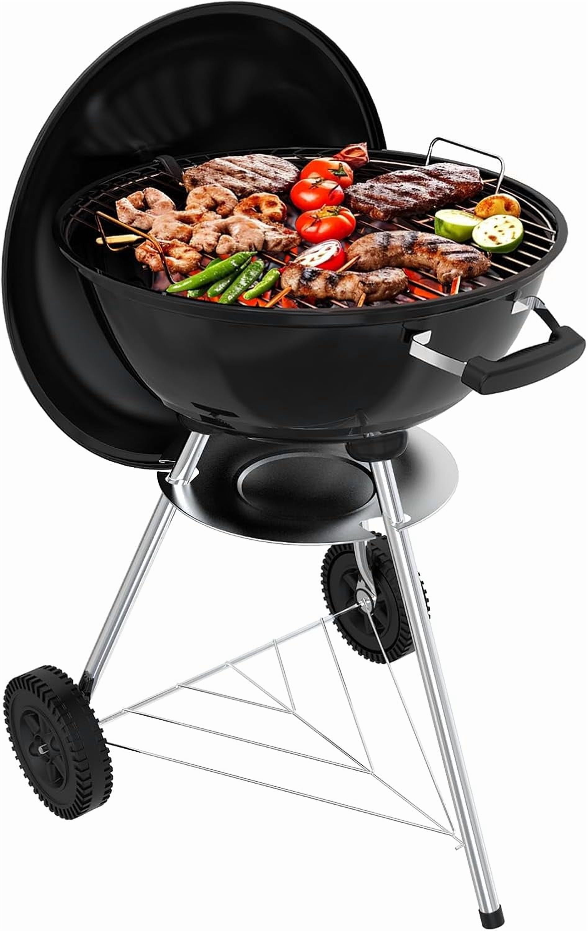 18 Inch Portable Charcoal Grill with Wheels and Lid Bestseling