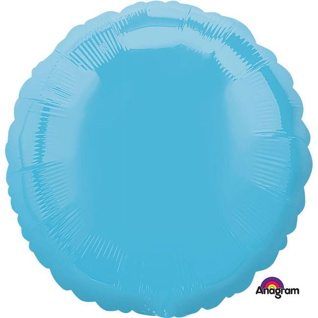 18 inch Circle - Caribbean Blue Anagram Foil Mylar Balloon - Party ...