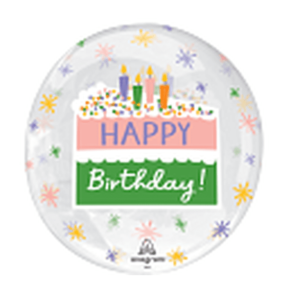 CLEARZ HAPPY BIRTHDAY CAKE SLICE