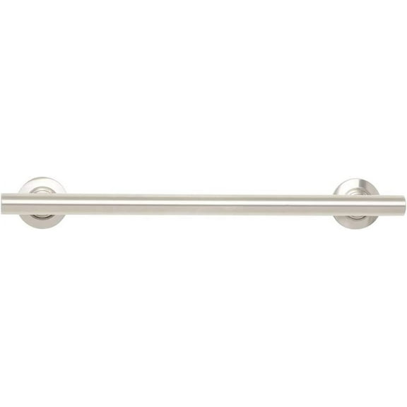 18-inch Coronado Designer Straight Bathroom Shower Grab Bar, Satin Stainless Steel, Brushed Nickel