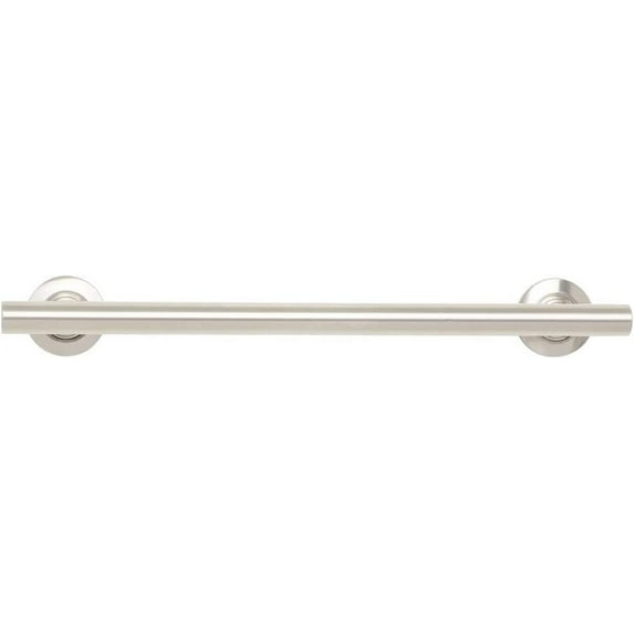 18-inch Coronado Designer Straight Bathroom Shower Grab Bar, Satin Stainless Steel, Brushed Nickel