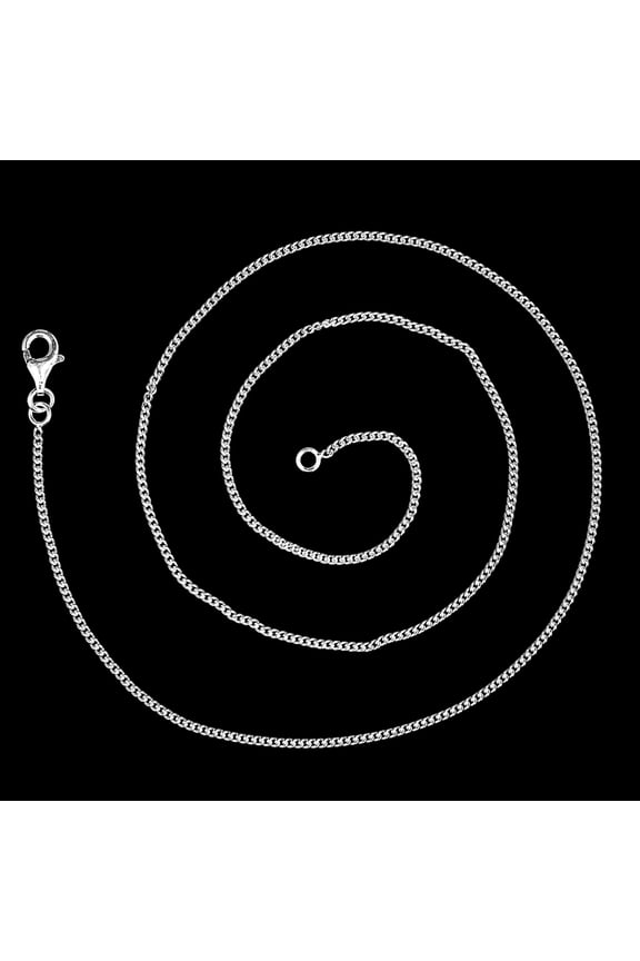 18 inch Curb Style Chain 925 Sterling Silver Jewelry DGC1032