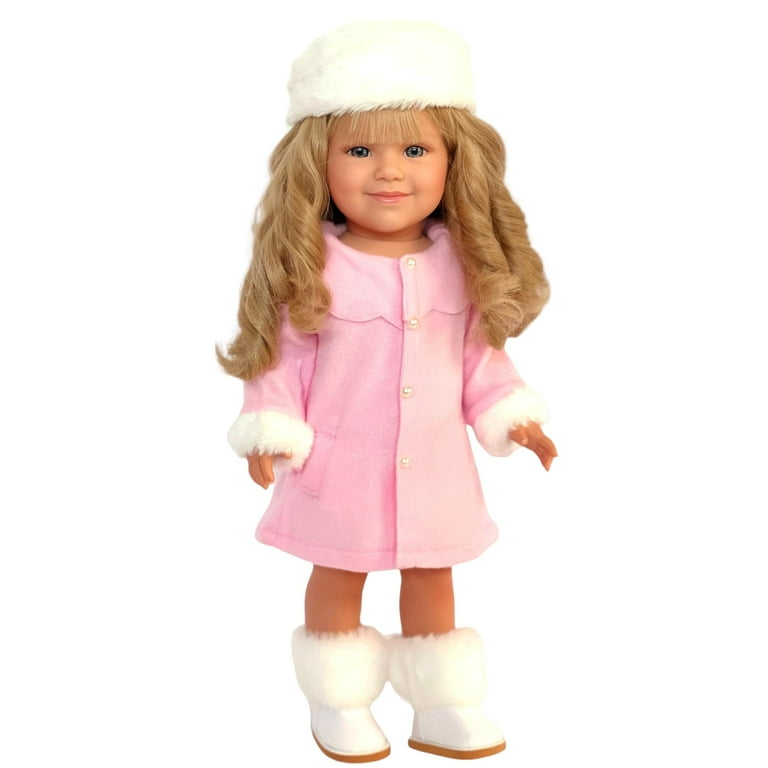 18 inch Doll Clothes- Pink Winter Coat Fits 18 Inch Dolls