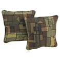 thumbnail image 1 of 18-inch Double-corded Patterned Tapestry Square Throw Pillows with Inserts (Set of 2) - Hypotenuse, 1 of 5