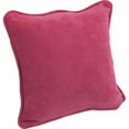 thumbnail image 1 of Blazing Needles 18-inch Double-corded Solid Microsuede Square Throw Pillows (Set of 2), 1 of 3