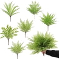 thumbnail image 1 of 18 inch Fake Fern - Artificial Ferns for Outdoors Faux Ferns for Outdoor Planter Large Outdoor Patio Decor Artificial Plants Faux Greenery Outdoor Porch Decor, 1 of 8